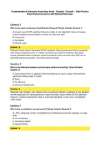 Fundamentals of Advanced Accounting Hoyle &sol; Schaefer &sol; Doupnik &ndash; Style Practice Bank Original Questions with Detailed Rationales