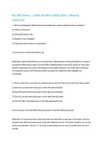 NU 302 Exam 2 &vert; Adult Health II &lpar;2026&rpar; Q&A &vert; Herzing University