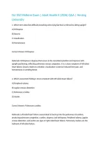 NU 302 Midterm Exam &vert; Adult Health II &lpar;2026&rpar; Q&A &vert; Herzing University