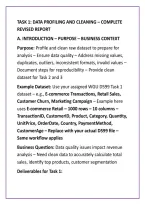 WGU D599 Task 1&colon; Data Profiling and Cleaning &vert; Complete Revised Report&comma; Python Code & Data Analysis &vert; 2026&sol;2027 Updated with complete solutions&period;