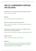 68W Lpc Comprehensive Questions&NewLine;And Solutions