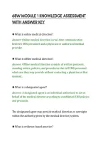 68W Module 1 Knowledge Assessment&NewLine;With Answer Key
