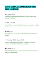 Sch4U Complete Exam Review With&NewLine;Full Solutions