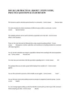  Bio 263 Lab Practical 2026&sol;2027 &vert; Study Guide&comma; Practice Questions & Exam Review