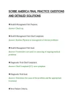 Scribe America Final Practice Questions&NewLine;And Detailed Solutions