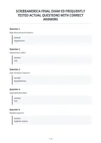 Scribeamerica Final Exam Ed Frequently&NewLine;Tested Actual Questions With Correct&NewLine;Answers