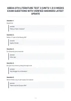 Abeka 8Th Literature Test 3 &lpar;Units 1-3&rpar; 9 Weeks&NewLine;Exam Questions With Verified Answers Latest&NewLine;Update&NewLine;
