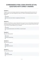 Scribeamerica Final Exam Updated Actual&NewLine;Questions With Correct Answers