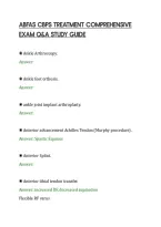 Abfas Cbps Treatment Comprehensive&NewLine;Exam Q&A Study Guide