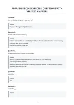 Abfas Medicine Expected Questions With&NewLine;Verified Answers&NewLine;