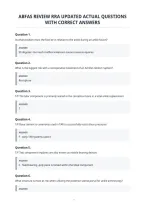 Abfas Review Rra Updated Actual Questions&NewLine;With Correct Answers