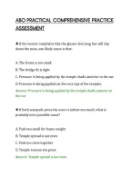 Abo Practical Comprehensive Practice&NewLine;Assessment