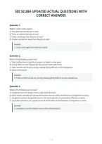 Sdi Scuba Updated Actual Questions With&NewLine;Correct Answers