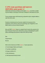 CANS exam questions and answers  rated grade A&plus;