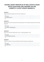 Aceable Agent Principles Of Real Estate Ii Exam&NewLine;Notes Questions And Answers Solved&NewLine;Correctly Latest Update Graded A&plus;