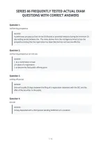 Series 66 Frequently Tested Actual Exam&NewLine;Questions With Correct Answers