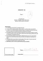 CHY 142 EXAM 1A ORGANIC CHEMISTRY I &lpar;TMU&rpar; Questions and Answers&vert; Updated&vert; Pass Guaranteed