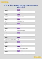 AVSC 1010 Exam &vert; Questions with 100&percnt; Verified Answers &vert; Latest&NewLine;Update 2026&sol;2027