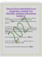 Electrical Power Distribution Exam&NewLine;Preparation&comma; Academic Year&NewLine;2027&sol;2028 &ndash; Questions with Answers&NewLine;Graded A&plus;&NewLine;The ONS &lowbar;&lowbar;&lowbar;&lowbar;&lowbar;&lowbar; &lowbar;&lowbar;&lowbar;&lowbar;&lowbar;&lowbar;&lowbar; &lowbar;&lowbar;&lowbar;&lowbar;&lowbar;&lowbar;system consists of various electrical&NewLine;systems designed to provide reliable electrical power during&NewLine;&lowbar;&lowbar;&lowbar;&lowbar;&lowbar;&lowbar;&lowbar;&lowbar;&lowbar;&period; -El