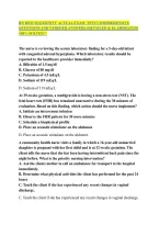 Rn Hesi Maternity Actual Exam Test Comprehensive Questions And Verified Answers &lpar;Detailed & Elaborated&rpar; 100&percnt; Solved &excl;&excl;