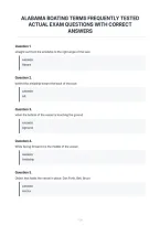 Alabama Boating Terms Frequently Tested&NewLine;Actual Exam Questions With Correct&NewLine;Answers