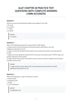 Alat Chapter 28 Practice Test&NewLine;Questions With Complete Answers&NewLine;&lpar;100&percnt; Accurate&rpar;