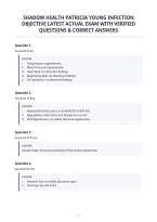 Shadow Health Patricia Young Infection&NewLine;Objective Latest Actual Exam With Verified&NewLine;Questions & Correct Answers