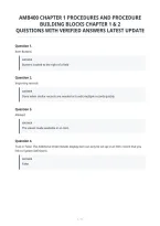 Amb400 Chapter 1 Procedures And Procedure&NewLine;Building Blocks Chapter 1 & 2&NewLine;Questions With Verified Answers Latest Update