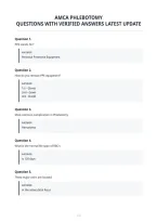 Amca Phlebotomy&NewLine;Questions With Verified Answers Latest Update