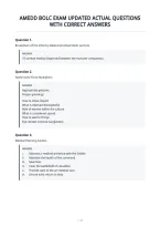 Amedd Bolc Exam Updated Actual Questions&NewLine;With Correct Answers&NewLine;
