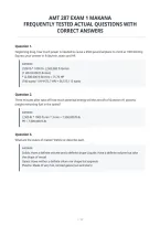 Amt 287 Exam 1 Makana&NewLine;Frequently Tested Actual Questions With&NewLine;Correct Answers