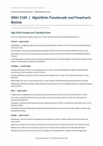 WGU C169 Scripting and Programming Applications&colon; Algorithms&comma; Pseudocode & Flowcharts Review &ndash; 80 Questions &lpar;PDF&rpar; &vert; 2026&ndash;2027 &vert; Western Governors University