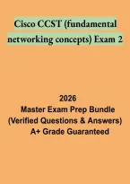 Cisco CCST Networking Exam 2 Study Guide &vert; Fundamental Networking Concepts&comma; Practice Questions and Exam Prep