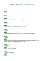 GEOROOT WORDS Questions with Correct Solutions