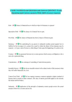 CAIB 1 Verified Exam Questions and Answers 2026&sol;2027&period; Exam&NewLine;Questions and Correct Answers With 100&percnt; Correct Answers