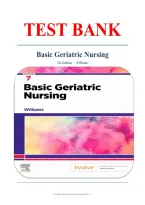 Complete Test Bank for Basic Geriatric Nursing 7th Edition by Williams &vert; All Chapters Included &vert; Verified Questions & Answers &vert; Latest Update 2026