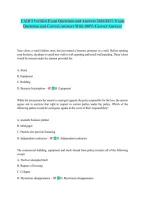 CAIB 2 Verified Exam Questions and Answers 2026&sol;2027&period; Exam&NewLine;Questions and Correct Answers With 100&percnt; Correct Answers&NewLine;