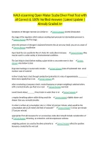 NAUI eLearning Open Water Scuba Diver Final Test with all Correct & 100&percnt; Verified Answers &vert;Latest Update &vert;Already Graded A&plus;