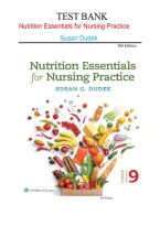 Nutrition Essentials for Nursing Practice 9th Edition Test Bank &vert; Susan Dudek