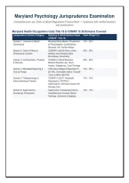 Maryland Psychology Jurisprudence Examination &NewLine;Comprehensive Law&comma; Ethics & Board Regulations Practice Bank &mdash; Questions with verified answers &NewLine;and explanations