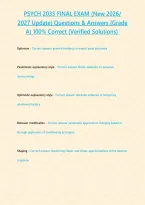 PSYCH 2035 FINAL EXAM &lpar;New 2026 2027 Update&rpar; Questions & Answers -Grade A- 100- Correct &lpar;Verified Solutions&rpar;