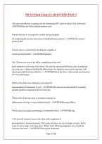 Nr 511 Final Exam Guaranteed Pass &excl;&excl;
