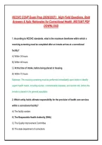 NCCHC CCHP Exam Prep &lpar;2026&sol;2027&rpar;&colon;  High-Yield Questions&comma; Bold &NewLine;Answers & Italic Rationales for Correctional Health&period; INSTANT PDF &NewLine;DOWNLOAD 