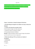 Lifespan Development&colon; A Psychological Perspective &NewLine;Exam Prep 2026 Questions With Verified Answers &NewLine;Detailed Rationales Graded A&plus;