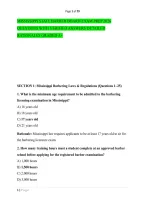 Mississippi State Barber Board Exam Prep 2026 &NewLine;Questions With Verified Answers Detailed &NewLine;Rationales Graded A&plus;