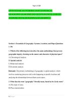 Geosystems&colon; An Introduction To Physical &NewLine;Geography Exam Prep 2026 Questions With Verified &NewLine;Answers Detailed Rationales Graded A&plus; 