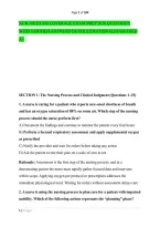 Nur 109 Exam Coverage Exam Prep 2026 Questions &NewLine;With Verified Answers Detailed Rationales Graded &NewLine;A&plus; 