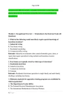 Nccer Electrical Level 1 Exam Coverage Exam Prep 2026 &NewLine;Questions With Verified Answers Detailed Rationales &NewLine;Graded A&plus; 