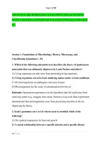 Openstax Microbiology Exam Prep 2026 Questions &NewLine;With Verified Answers Detailed Rationales Graded &NewLine;A&plus; 