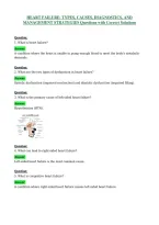 Heart Failure Types&comma; Causes&comma; Diagnostics&comma; And Management Strategies Questions With
